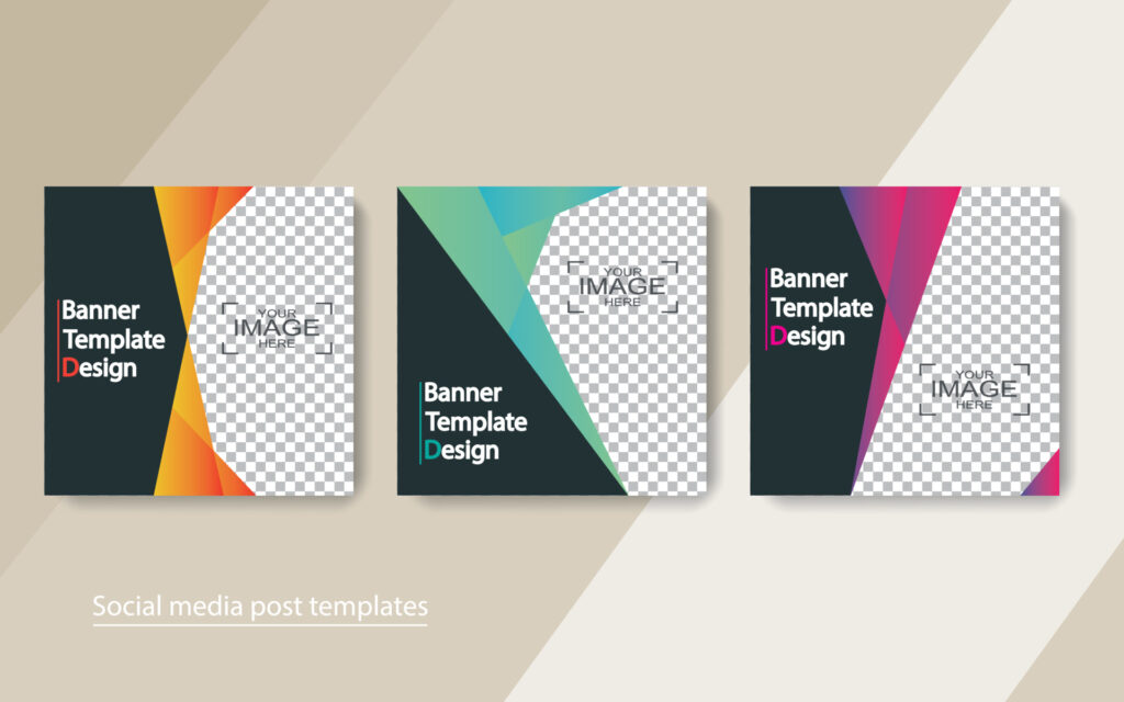 قالب رایگان پست Instagram